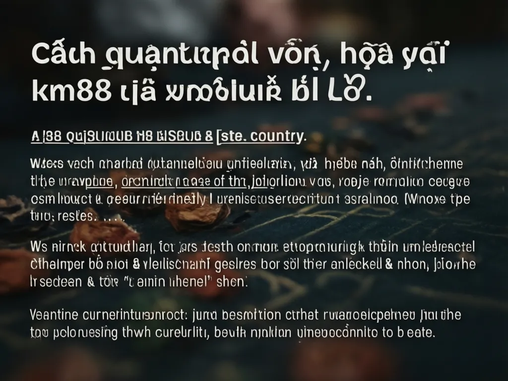 Cách quản lý vốn cược tại km88 để không bị lỗ
